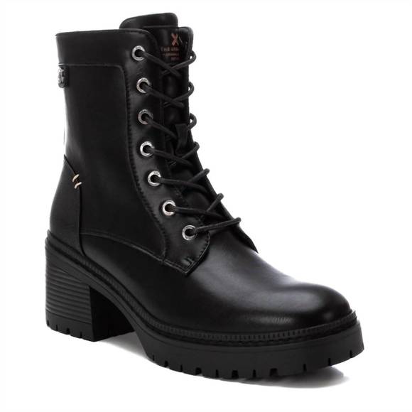 NEW XTI women's combat booties in black - Picture 2 of 5